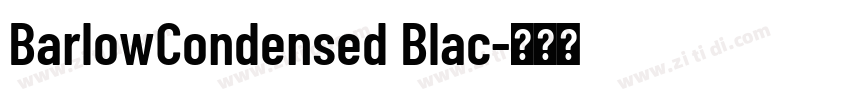 BarlowCondensed Blac字体转换